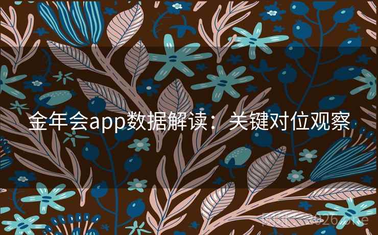 金年会app数据解读：关键对位观察  第2张