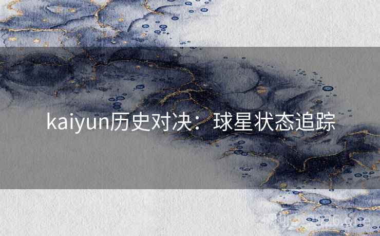 kaiyun历史对决：球星状态追踪  第2张