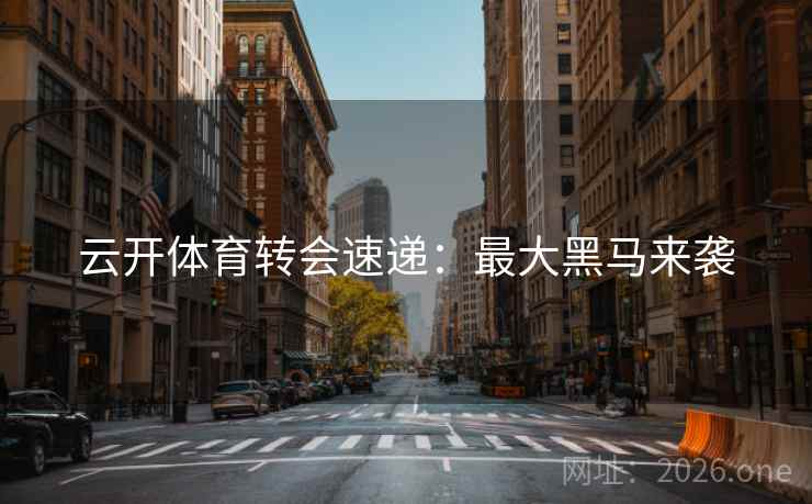 云开体育转会速递：最大黑马来袭  第1张